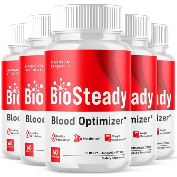 BioSteady Blood Balance Support Pills Advanced Formula Vitamin Supplement Bio Steady 300 Capsules