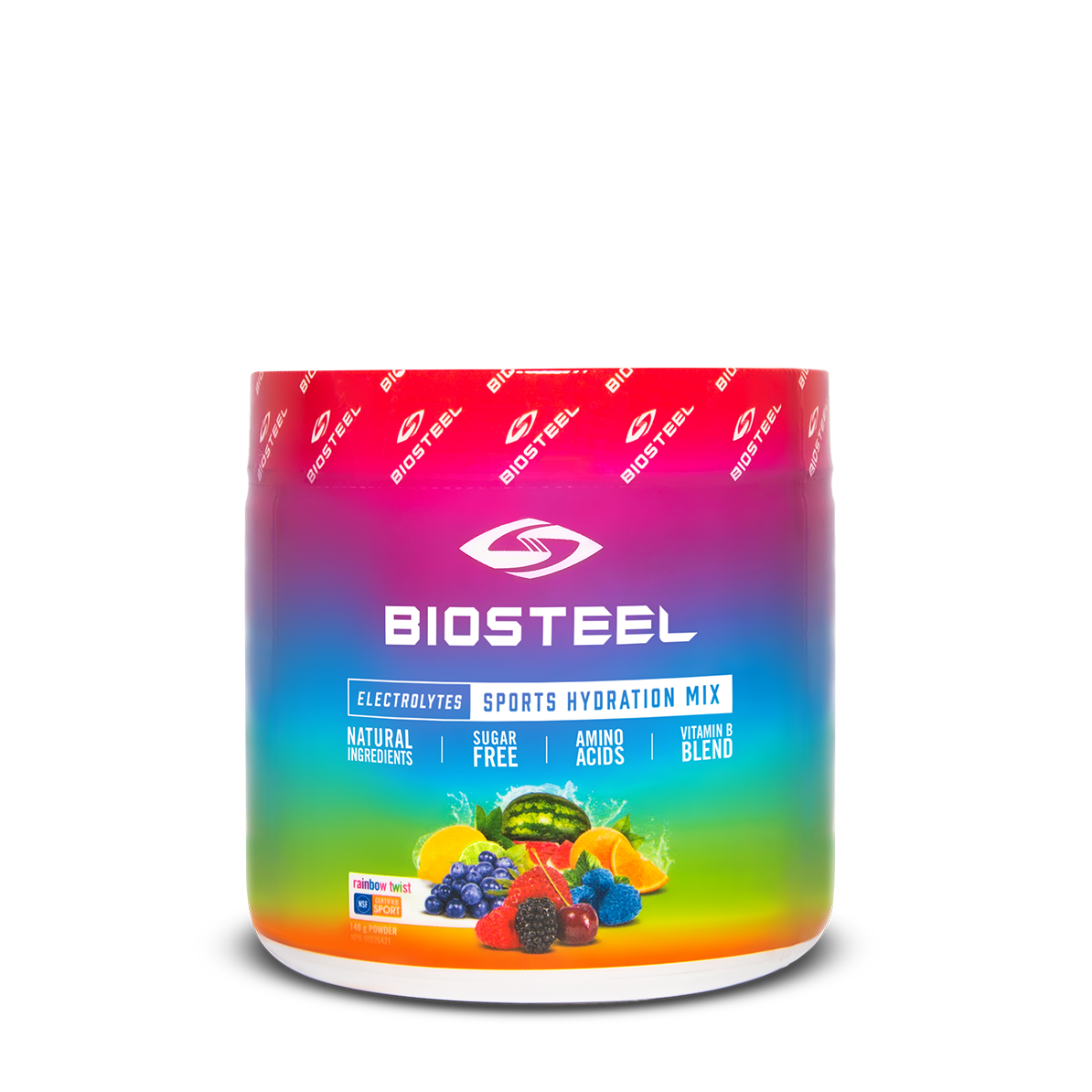BioSteel Hydration Mix - Zero Sugar, Essential Electrolyte Sports Drink Powder - Rainbow Twist - 20 Servings