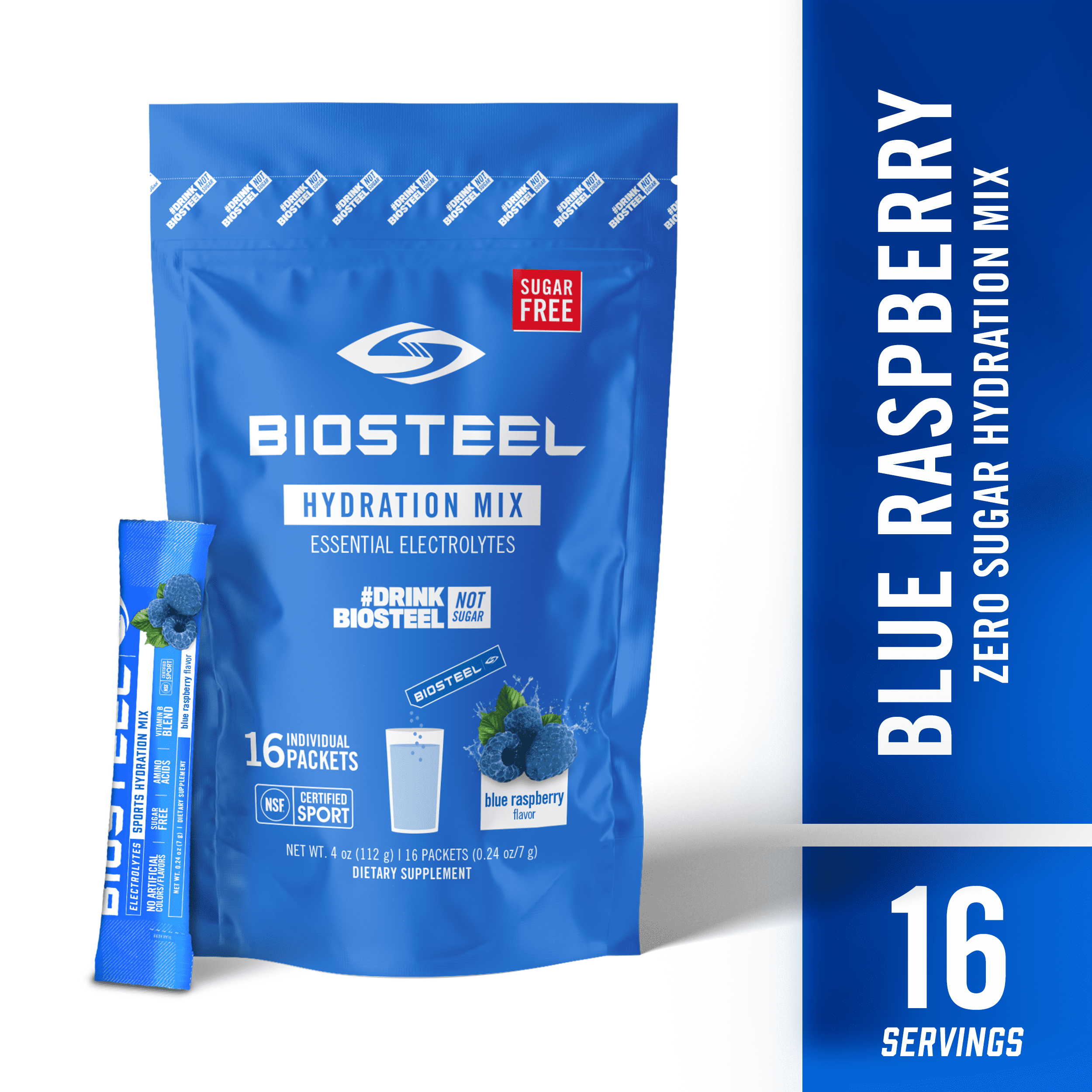 BioSteel Zero Sugar Hydration Mix, Great Tasting Hydration with 5