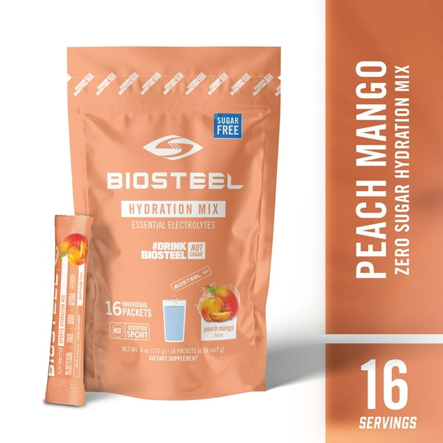 BioSteel Zero Sugar Hydration Mix, Great Tasting Hydration with 5