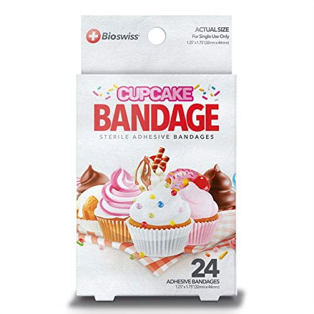 BioSwBioSwiss Kids Bandages 24pcs SelfAdhesive Sterile Unique Shaped Bandages Colorful Funny
