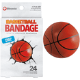 thumbnail image 1 of BioSwiss Bandages, Basketball Shaped Self Adhesive Bandage, Latex Free Sterile Wound Care, Fun First Aid Kit Supplies for Kids and Adults, 24 Count, 1 of 8