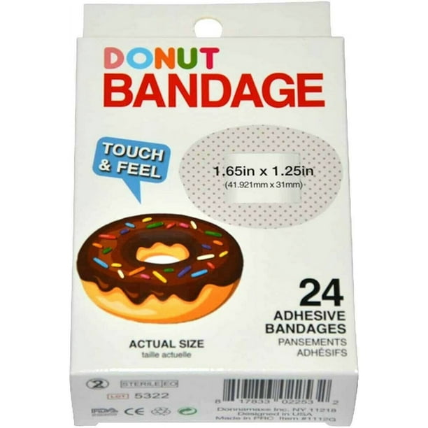 BioSwiss Bandages, Donut Shaped Self Adhesive Bandages, Latex Free Sterile Wound Care, Fun First