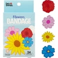 thumbnail image 1 of BioSwiss Bandages, Flowers Shaped Self Adhesive Bandage, Latex Free Sterile Wound Care, 24 Count, 1 of 6