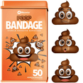 thumbnail image 1 of BioSwiss Bandages, Poop Shaped Self Adhesive Bandage, Latex Free Sterile Wound Care, Fun First Aid Kit Supplies for Kids and Adults, 50 Count, 1 of 7
