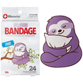 thumbnail image 1 of BioSwiss Bandages, Sloth Shaped Self Adhesive Bandage, Latex Free Sterile Wound Care, Fun First Aid Kit Supplies for Kids and Adults, 24 Count, 1 of 6