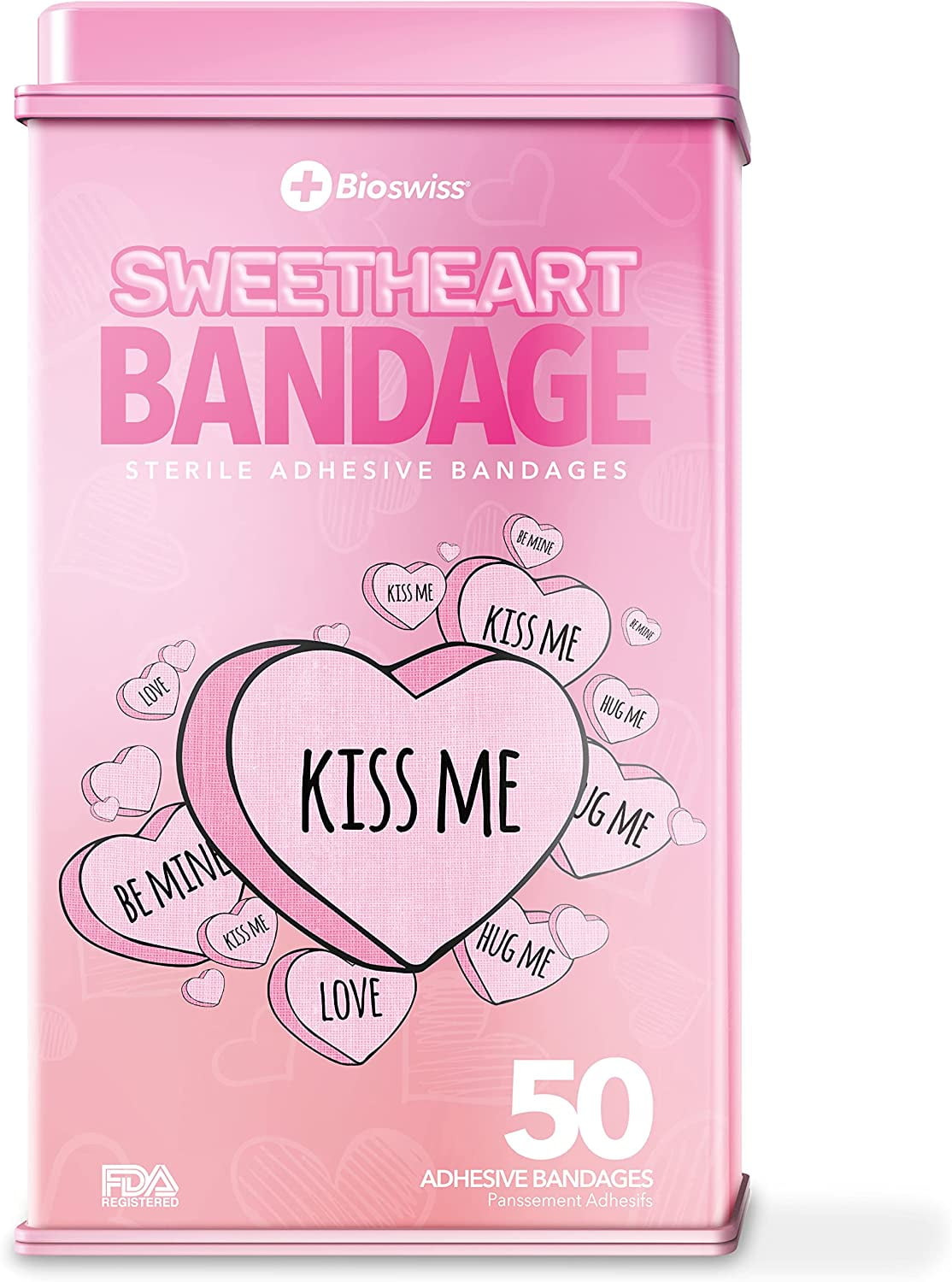 BioSwiss Bandages, Valentine Heart Shaped Self Adhesive Bandage, Latex ...