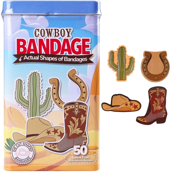 BioSwiss Cowboy Bandages, 50 Count