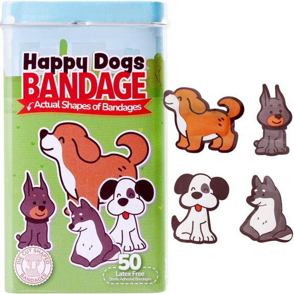 BioSwiss Happy Dog Bandages, 50 Count