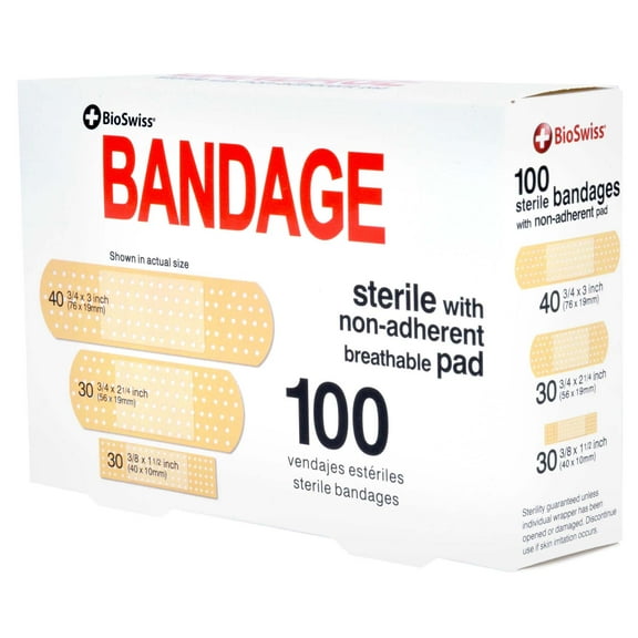 BioSwiss Sterile Bandage With NonAdherent Pad 100 Piece