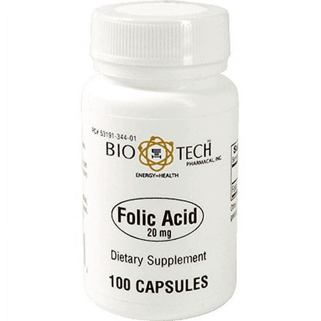 BioTech Corporation Folic Acid Vitamins & Supplements, 100 Ct