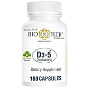 BioTech Pharmacal Vitamin D3-5 Capsules, 5,000 IU, 100 Count