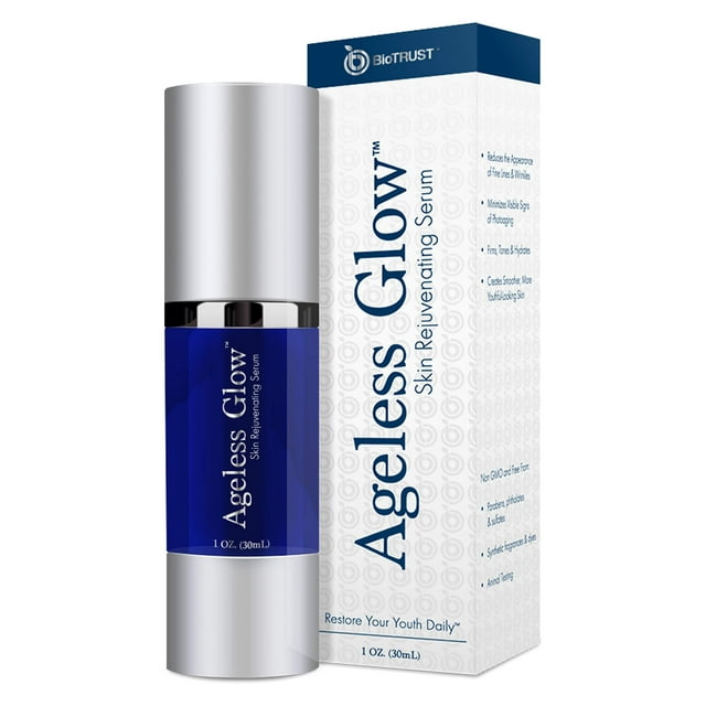 BioTrust Ageless Glow Anti Aging Moisturizer, Skin Brightening Serum