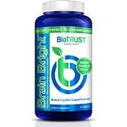 BioTrust Brain Bright for Cognitive Function Benefits and Focus, Supports Productivity, Creativity and Clarity, No Caffeine, Stimulant-Free (30 Servings)