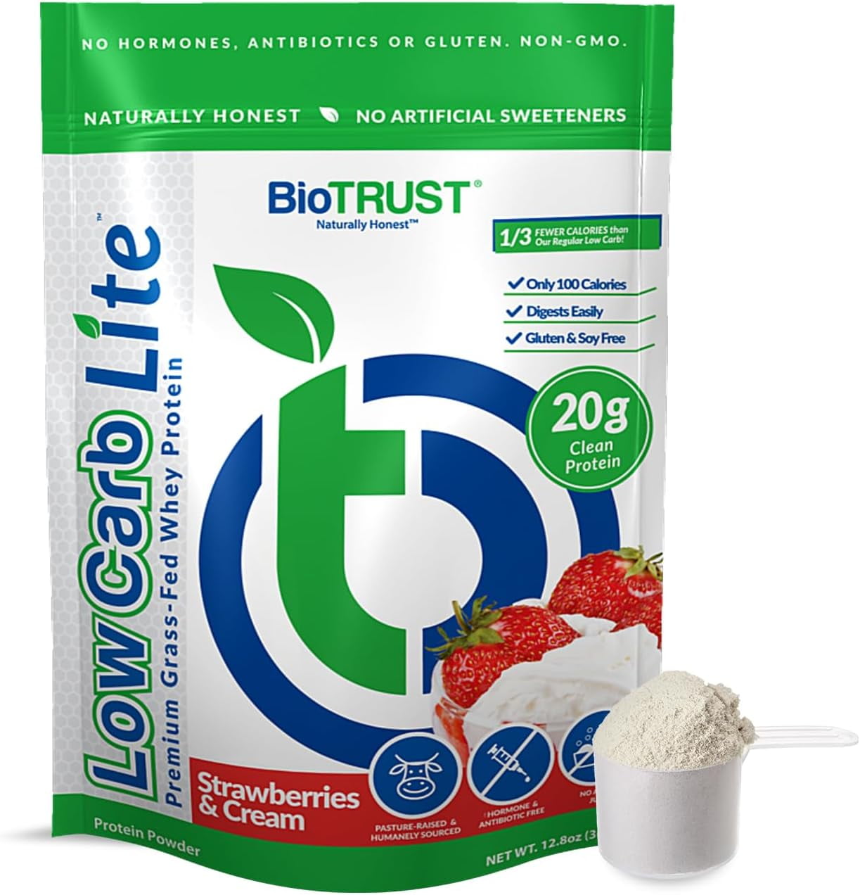 biotrust nutrition glp-1 products BioTrust Low Carb Lite, 20 Grams of Grass-Fed Whey Protein Isolate, 100 Calories, ProHydrolase Digestive Enzymes, Non-GMO, Free from Soy and Gluten,
