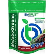BioTrust MetaboGreens Superfood Powder, Super Greens Vegetable Powder Mix Made with Clinically-Researched Spectra, Non GMO, Soy Free, Gluten Free, Dairy Free, Energizing Berry Flavor 30 Servings