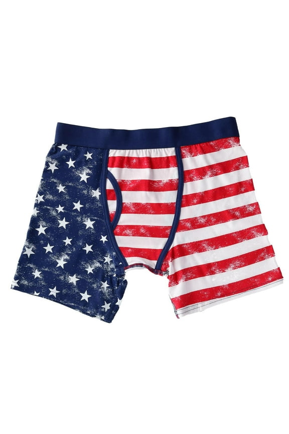 Merchandising Mens American Flag Stars and Stripes Boxer Briefs (Medium)