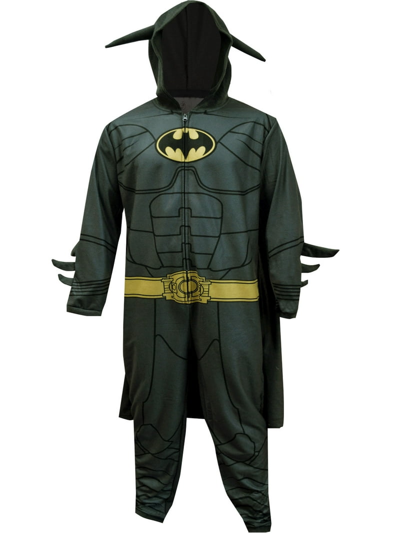 BioWorld Merchandising Mens Batman One Piece Fleece Pajama with