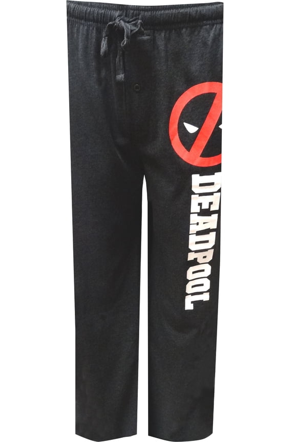 Merchandising Mens Marvel Comics Deadpool Big Logo Lounge Pants (Small)