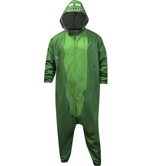 BioWorld Merchandising Mens Rick and Morty Pickle Rick Onesie Pajama (Large)
