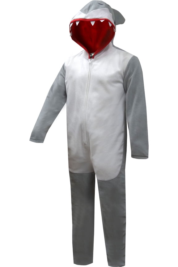 Merchandising Mens Shark Union Suit Pajama (2X)