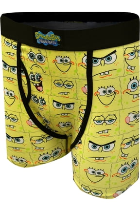 Merchandising Mens SpongeBob Squarepants Moods Boxer Briefs (Medium)
