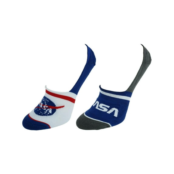 NASA Jumpsuit No Show Liner Socks 2-Pack (Mens Fit)