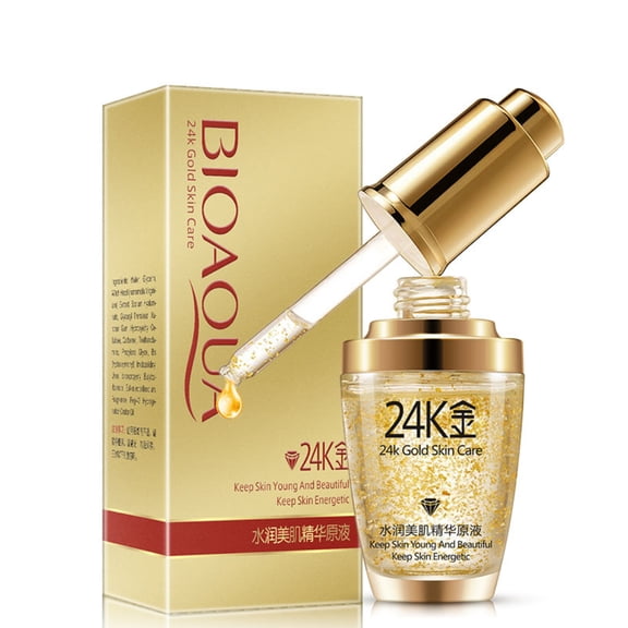 Bioaqua 24k Gold Skin Essential Oil Primer Foundation Moisturizing Face Oil 30ml