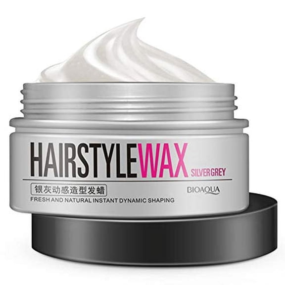 Bioaqua Hair Style Wax Silver Grey Matte Color Natural Modeling 100g