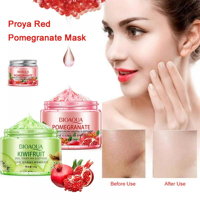 Bioaqua Sleeping Mask NoWash Pomegranate Kiwif Fruit Face Masks Skin