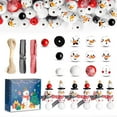 thumbnail image 1 of 450 Pieces Wooden Beads, Christmas Snowman Wood Beads with 6 Different Cuty Face, Christmas Gifts Stocking Stuffers, DIY Crafts Beads, Wooden Beads Ornament for Decoration Bracelets Pendants, 1 of 8