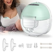 Bioby Wearable Breast Pump,Hand Free Electric Breast Pump with 21mm/24mm/27mm Flanges, Portable Breastfeeding