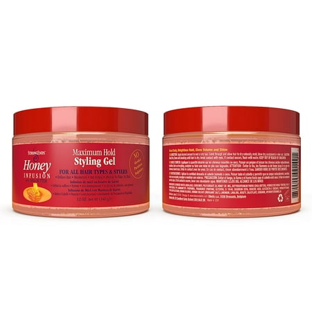 Biocare Strongends Honey Infusion Maximum Hold Styling Gel, Styling Gel with Shea Gel for Unisex