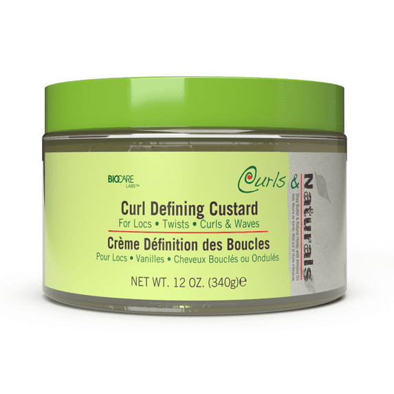 Biocarelab Curls & Naturals Curl-Defining Custard Curl Enhancer, Defined Unisex Hair Styling Cream