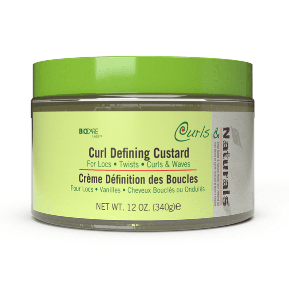 Biocarelab Curls & Naturals Curl-Defining Custard Curl Enhancer, Defined Unisex Hair Styling Cream