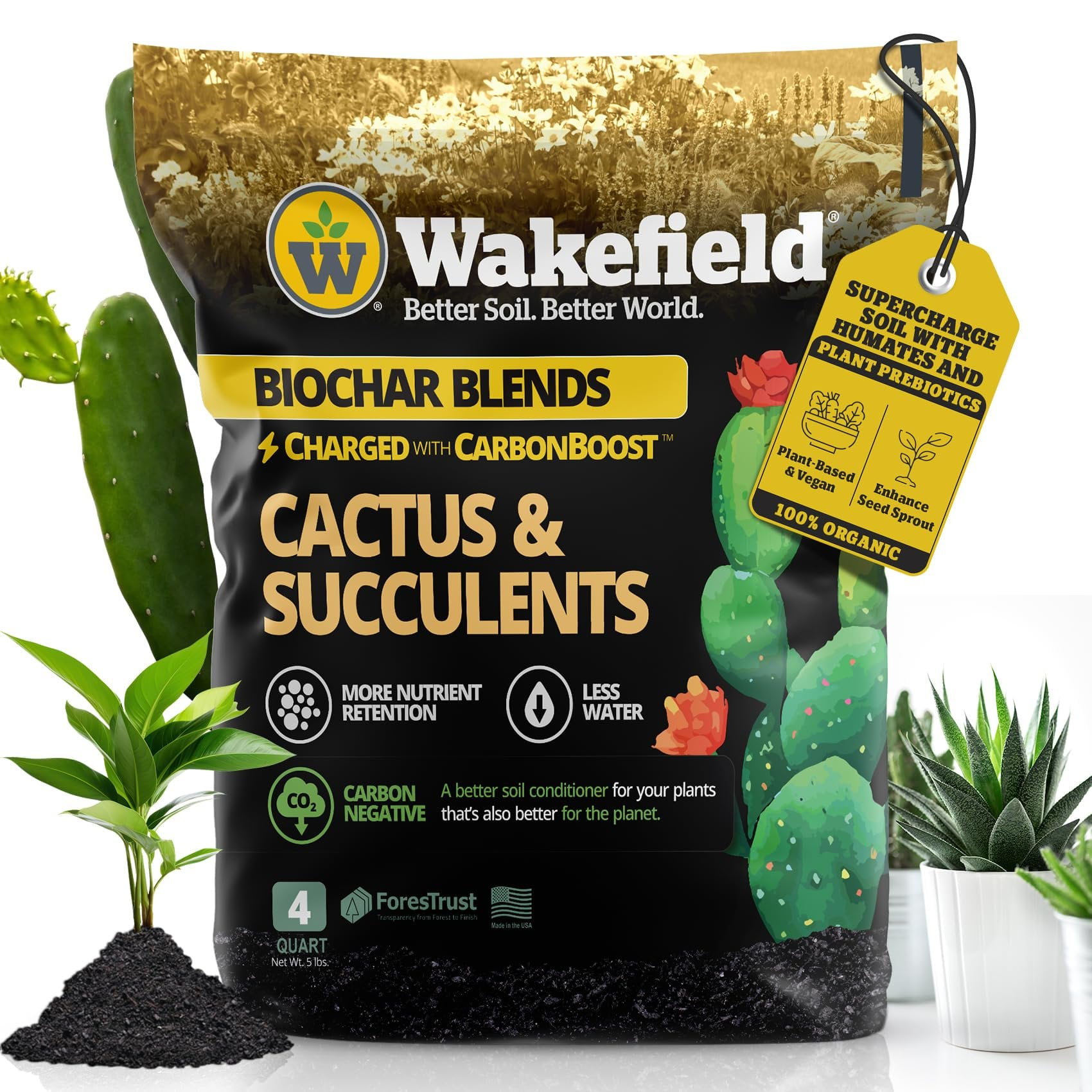 Biochar Blend with CarbonBoost for Cactus & Succulents