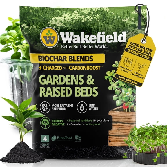 Biochar Blend with CarbonBoost™ for Gardens & Raised Beds