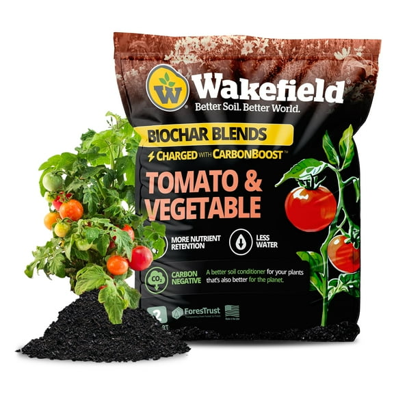 Biochar Blend with CarbonBoost™ for Tomatoes & Vegetables - 2 quarts