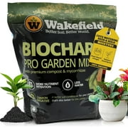 Biochar Pro Garden Mix Soil - 4 Quart Bag for Enhanced Plant Growth, Soils