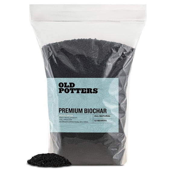 Biochar Soil Enhancer – 100% Organic Charcoal Amendment for Garden & Potted Plants (12 Quarts)