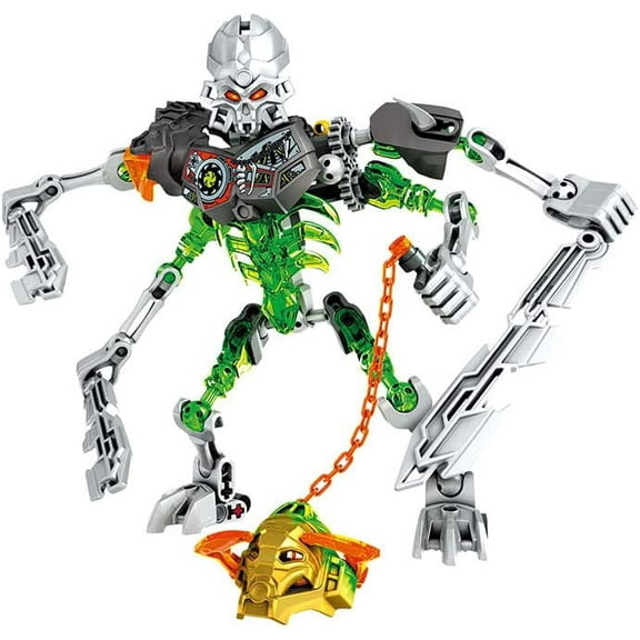 Biochemical Warrior BionicleMask of Light Bionicle Tahu Fire Building Block Compatible Bionicle Toys Brain Game 614-3