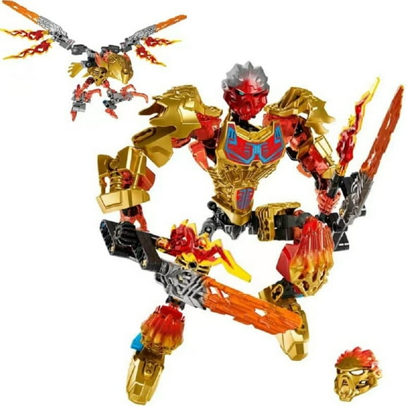 Biochemical Warrior Bioniclemask Light Bionicle Lava Monster Hunter Block Compatible Bionicle Toys Compatible with Major Brands Ornaments Decora Craft Collectible611-1