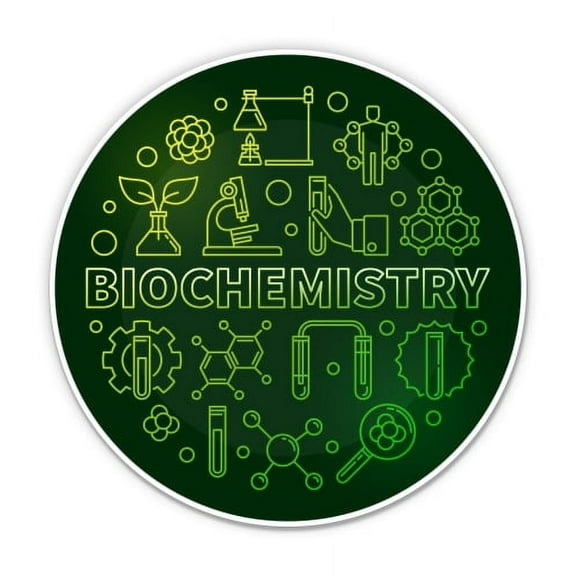 Biochemistry - 3" Vinyl Sticker - For Car Laptop I-Pad Phone Helmet Hard Hat - Waterproof Decal