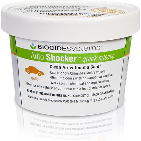 Biocide Systems Auto Shocker ClO2 car Interior Odor Eliminator