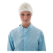 Bouffant Cap, Polypropylene, 19 in Dia., White, M, 1000 PK BBC-W