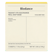 Biodance Radiant Vita Niacinamide Real Deep Mask, 4 Sheets