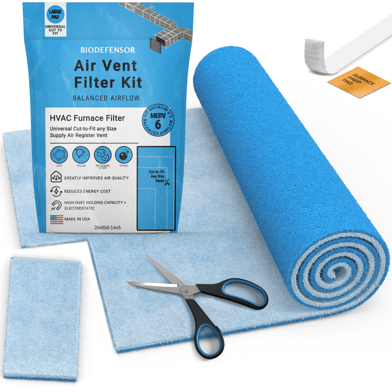 Biodefensor MERV Vent Air Filter Kit, Dust Mobile Home