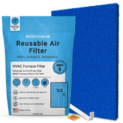 Biodefensor Washable Reusable AC Furnace Filter, MERV 6, 20x30x1 Cut to Fit Material, Made in USA