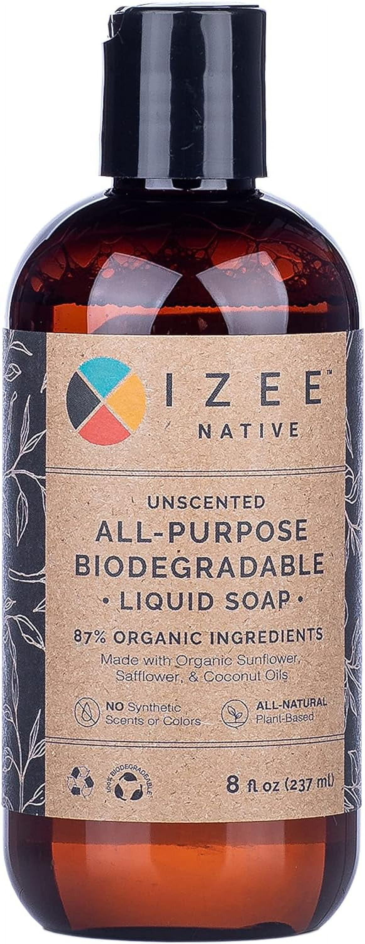 Biodegradable AllPurpose Liquid Castile Soap By 8Oz Liquid Biodegradable Camping Soap