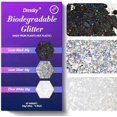 thumbnail image 1 of Biodegradable Chunky Glitter,90g/3.18oz Craft Glitter for Crafts,Resin,Body,Nail,Face,Hair,DIY Decorations,3 Colors Holographic Glitter,Silver Glitter,White Clear Glitter,Black Glitter, 1 of 10